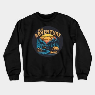 Seek Adventure Hiking and Camping Crewneck Sweatshirt